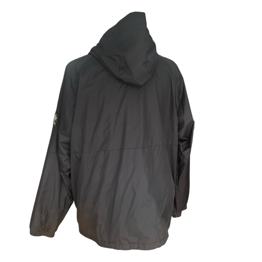 Columbia Black Fleece Lined Hooded Jacket XXL Men’s Water Resistant Zip Up - Picture 6 of 13
